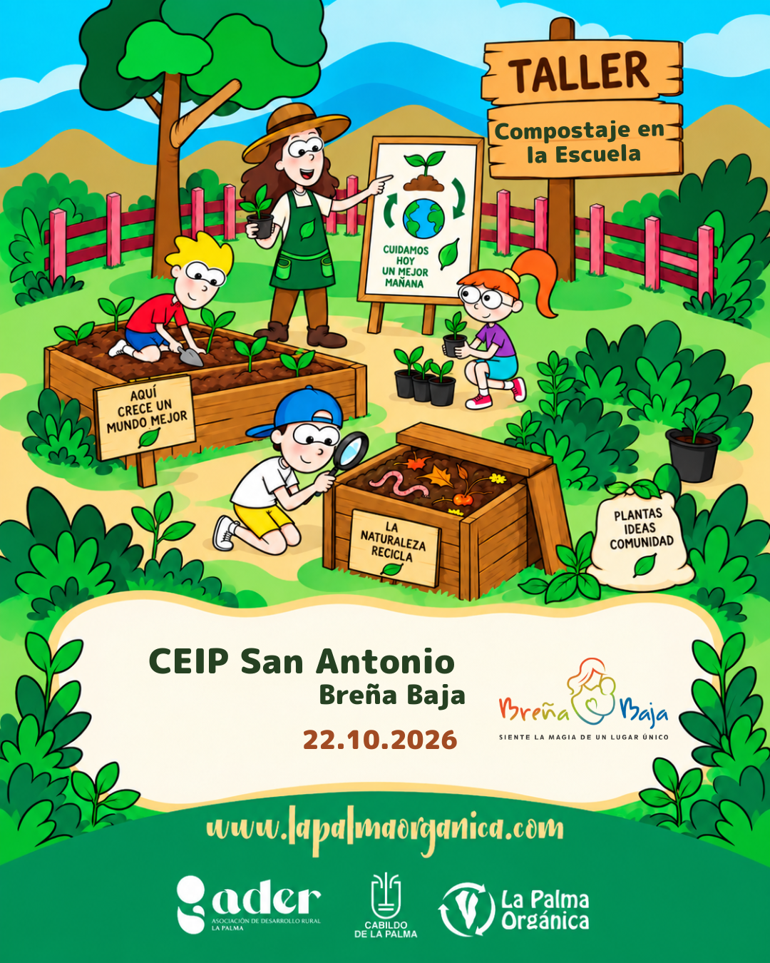 El CEIP San Antonio participa en un taller de compostaje escolar