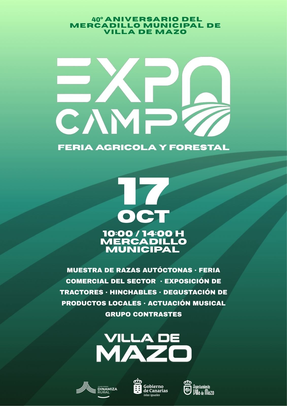ExpoCampo celebra el 40.º aniversario del Mercadillo Municipal de Villa de Mazo
